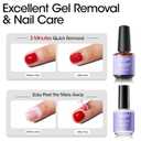 2 x Gellen Gel Polish Remover Kit - Gel Nail Polish Remover with Latex Tape Peel Off Liquid and Manicure Tools, Quick & Easy Gel Polish Remover in 2-5 minutes, No Damage to Nails (0.18 Fl Oz (Pack of 6))