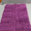 OLANLY Bathroom Rugs 24x16, Extra Soft Absorbent Chenille Bath Rugs, Rubber Backing Quick Dry, Machine Washable Bath Mats for Bathroom Floor, Tub and Shower, Home Decor Accessories, Purple