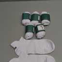 Lapulas Athletic Running Ankle Socks, Low Cut Cushioned Anti-Blister Tab Sports Socks Men Women 6Pairs, L