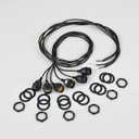 Light Socket with Cord Outdoor Light Socket Wire with E26/E27 Socket Light Bulb Socket with Cord Temporary Construction Lighting Waterproof Socket Corded (6 Pack) 5Foot 20Awg Ma6009