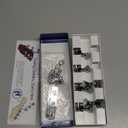 Hipshot 6GLO Grip-Lock Locking Guitar Tuning Machines 3+3 - Universal Mounting Plate UMP included - Chrome