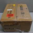 Greenstell Vanity Stool Chair Faux Fur with Storage, 15.7"L x 11.8"W x 19.4"H Soft Ottoman 4 Metal Legs with Anti-Slip Feet, Furry Padded Seat, Modern Multifunctional Chairs for Makeup, Bedroom, Rose