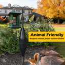 Squirrel Baffle for Bird Feeder Pole, Squirrel Proof Bird Feeder Protection | Easy Installation, Weatherproof Plastic, Fits Yards & Farms, Stops Squirrels & RaccoonsBalck