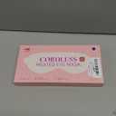 LitBear Heated Eye Mask, Silk Cordless Warm Eye Compress for Dry Eyes, Light Blocking Heat Eye Mask for Women Men, Soft Eye Heating Pad for Dry Eyes, Travel, Rechargeable, Washable Cover (Purple)