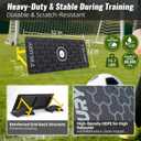4-Angle Soccer Rebounder Board, Portable Soccer Rebound Wall for Passing, First Touch & Shooting Training, Heavy Duty HDPE Kick Back Trainer
