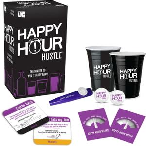 University Games, Happy Hour Hustle Team Challenge Game with Five Categories, for 4 or More Players