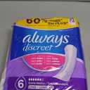 Always Discreet Adult Incontinence Pads for Women, Extra Heavy Absorbency, Long Length, Postpartum Pads, 45 Count (6-drop)