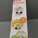 Bright Starts Baby Bouncer Soothing Vibrations Infant Seat - Removable -Toy Bar, Nonslip Feet, 0-6 Months Up to 20 lbs (Safari Fun)
