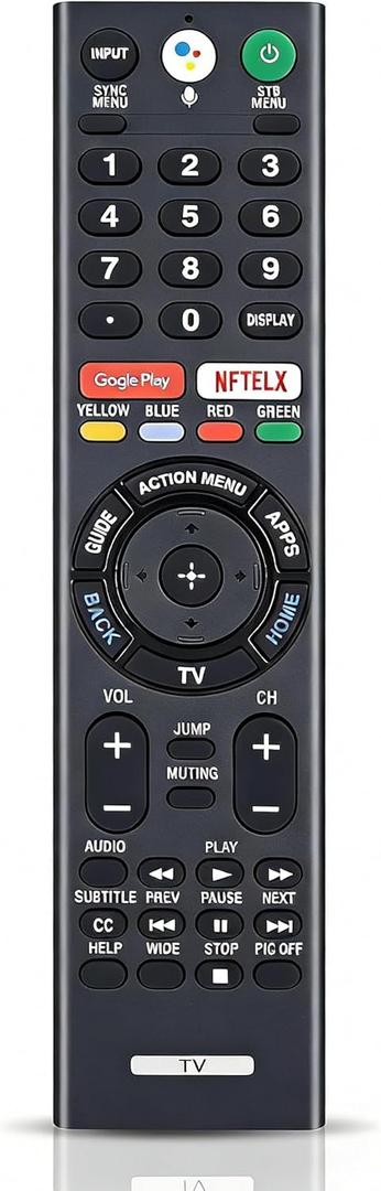 Replacement for Sony Bravia TV Remote with Voice Control, for Sony RMFTX300U 4K Smart HDTV XBR49X800E XBR55X800E XBR55X850D XBR65X850E XBR85X850D XBR43X800E XBR65X930D XBR75X850E XBR75X940D