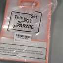 Dunzoom 20 Pcs Clear Plastic Gift Bag with Die Cut Handle Reusable PP Favor Bag for Wedding Bridal Birthday Baby Shower Graduation Mother's Day Party Supplies(10.2 x 7.1 x 3.2'',Black Pink White Trim)