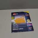 Avery Printable Address Labels with Sure Feed, 1" x 2-5/8", Glossy Clear, 300 Blank Mailing Labels for Laser and Inkjet Printers (6521)