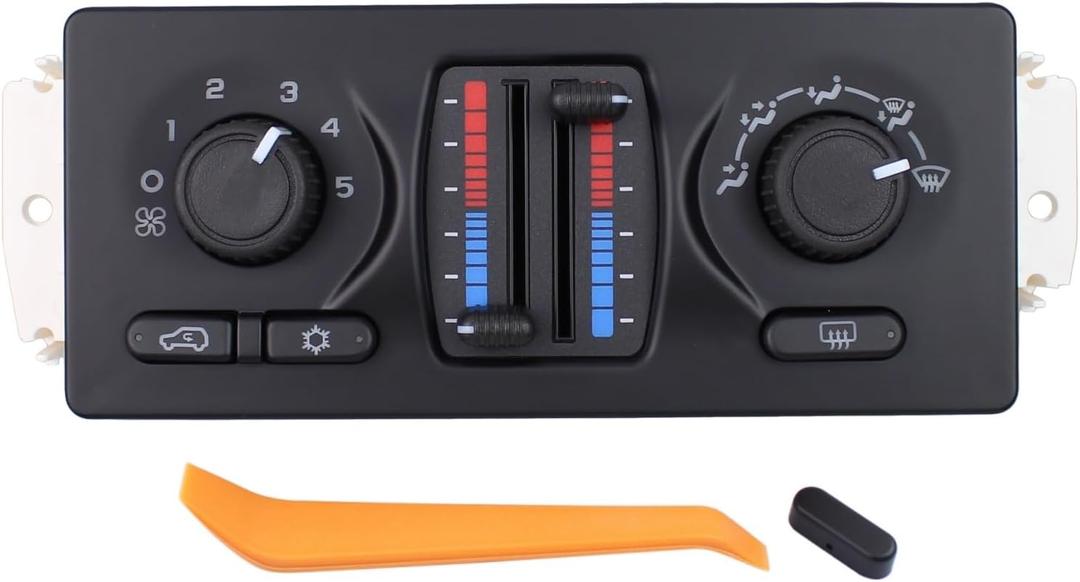 MOTOKU Manual Air Conditioning Climate Control Module for Chevy for GMC Trailblazer Envoy Tahoe Yukon Silverado Suburban Sierra 1500 2500 3500 for Cadillac Escalade for Buick Rainier 2003-2007