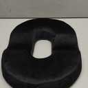 Donut Pillow Seat Cushion Chair Pad for Tailbone Pain Relief and Hemorrhoids, Memory Foam Seat Chair Cushion for Postpartum Pregnancy, Seat Cushions for Men and Women for Home & Office, (Black) (Large)