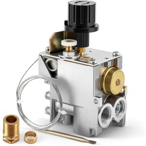 098237-08 Gas Control Valve Replacement for SIT 630 Eurosit 630  Compatible with 0630545 Fits NG & LP Vent-Free Fireplaces Boilers Heaters Log Sets  Single Knob Thermostatic Control