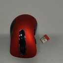 memzuoix 2.4G Wireless Mouse, 1200 DPI Mobile Optical Cordless Mouse with USB Receiver, Portable Computer Mice for Laptop, PC, Desktop, MacBook, 5 Buttons, Red