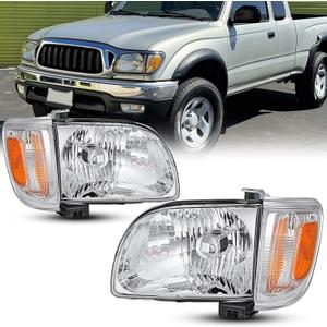 Headlights&Corner Lights Assembly For 2001-2004 Toyota Tacoma Pickup Truck