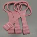 DECHOUS 4Pcs Playpen Pull Up Rings: Pink Baby Pull Up Rings for Play Pen - Walking Exercises Assistant Stand Up Handle for Toddler Practice Gifts