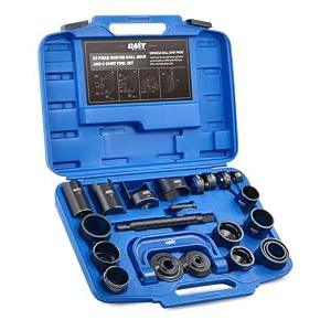 Orion Motor Tech Master Ball Joint Press Kit, 23pc Ball Joint Press & U Joint Removal Kit with Sockets and Universal Adapters, Heavy Duty Ball Joint Tool Set