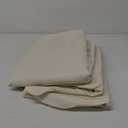 Obstal 2 Pack Table Clothes for 6 Foot Rectangle Tables - Water Resistant Washable Fabric Polyester Rectangle Table Cover Protector for Wedding, Banquet and Trade Shows, 72L x 30W x 30H Inches, Cream