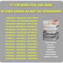 QPQ Dishwasher Whirlpool Water Inlet Valve W10327249 W10327250 W11175771, Compatible with Whirlpool, Kenmore 665 662, KitchenAid, Amana, Replacement Part W10195047 W10316814 W11130743-15