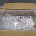 Large Hamster Cage 9 in 1 with All Accessories, 2-Layer Acrylic Hamster House with Full Transparent Viewing, Top Open Mouse Cage for Pet Mice, Hamster Habitat for Dwarf Hamster, Gerbils (Transparent) (Red Villa)