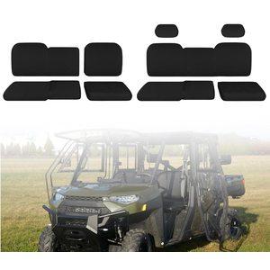 Ranger 1000 Seat Covers with Headrest Covers - Waterproof PU Coatin Compatible with Polaris Ranger Crew XP 1000 2017-2021, Compatible with Ranger Crew 1000 Premium 2020-2025