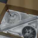 TCL Ceiling Fans with Lights, 52 Inch Low Profile Ceiling Fan with Light and Remote Control, Flush Mount, DC Reversible Motor, Noiseless, 6 Speeds Ceiling Fan for Bedroom (White)