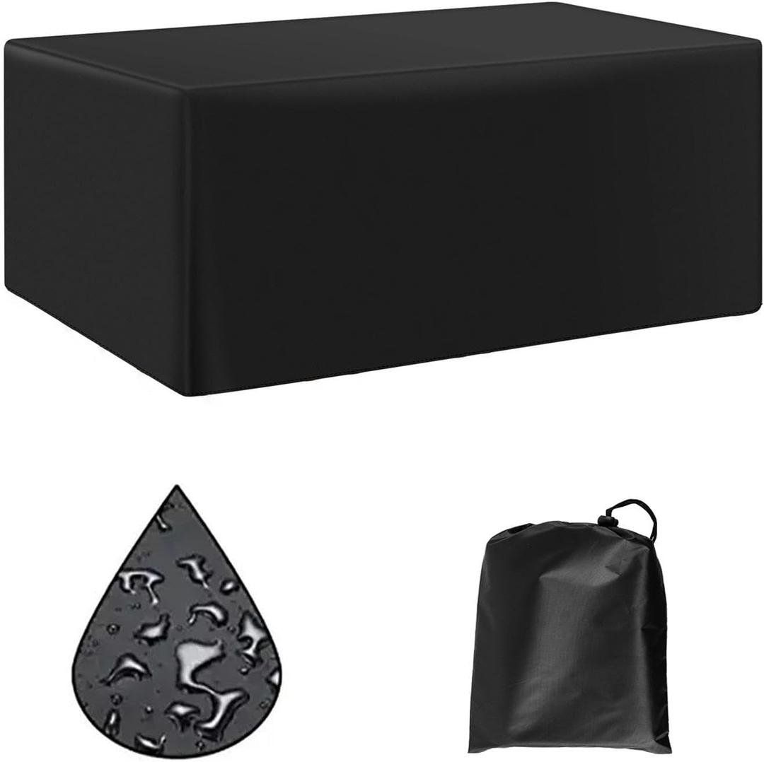 Outdoor Table Cover Waterproof 108x69x33inch/274x174x84cm Heavy Duty 600D Rectangular Patio Table Cover for Outside Dining Table and Chairs Sectional Sofa Set
