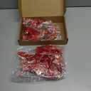 2 Pcs 9" Small Valentines Day Wreath for Cabinet Front Door Valentine Wreath Red Artificial Heart Flower Spring Summer Garlands for Cabinet, for Wedding Window Home Wall Indoor Decor