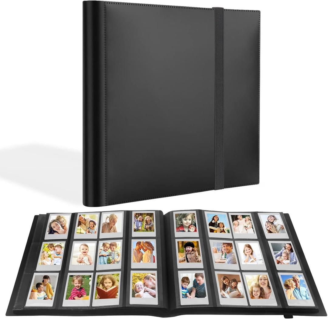 672 Pockets Album for Fujifilm Instax Mini Camera, Photo Albums for Fujifilm Instax Mini 12 9 40 Evo LiPlay Instant Film Cameras, for Polaroid Snap Z2300 PIC-300 Camera (Black)