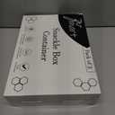 Pack of 3 Snackle Box Container, Portable Snack Box, 8 Compartment Snack Tray with Lid, Divided Serving Tray with Lid and Clear Divided Snack Containers with Lids for Fruit Candy Nuts Veggie