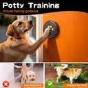 ChunHee Dog Bells to Go Outside,Dog Door Bell for Dogs to Ring to Go Outside,Bells for Dog Training to Go Outside,Dog Bell with Adjustable Volume,1 receivers & 1 Dog Buttons [Black, New 2024]