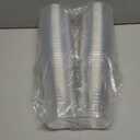 Crystal Clear PET Cups for Iced Coffee,Milkshake, Cold Drinks, Slush, Smoothy's, Slurpee, Ice cream, Dessert, Party's, Plastic Disposable Cups (50, 32 oz)