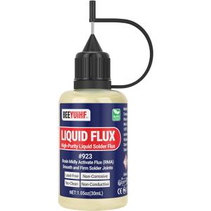 Liquid Solder Flux Dropper, Liquid Soldering Flux, No Clean Liquid Flux, Electrical Liquid Rosin Flux Solder, Liquid Flux Soldering Squeeze Bottle (30 mL/1.05Oz.)