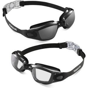 2 x Adult Swim Goggles 2 Pack No Leaking Goggles for Men Women Youth | Anti-Fog UV Protection Mirrored Swimming Glasses, (Mix Glases)