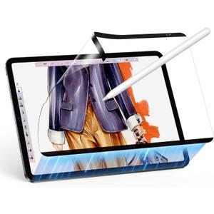 ESR Paper-Feel Magnetic Screen Protector Compatible with iPad Pro 11 (2022/2021/2020/2018) and iPad Air 5/4 (2022/2020), Paper-Feel Writing/Drawing, Removable and Reusable, Matte Film