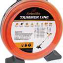 A ANLEOLIFE 1-Pound Commercial Square .095-Inch-by-212-ft String Trimmer Line Donut,with Built-in Line Cutter, Orange