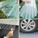 Polycarbonate Cladding Walling Sheeting 10 pcs 3'x 3.2' 1mm Thick Corrugated Plastic Roof Panels for Greenhouse Outdoor Canopies Carport, 1x0.9 m/39x35 in