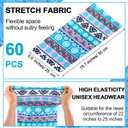 60 Pcs Neck Gaiter Bulk for Men Women Balaclava Face Mask Coverings Seamless Headwear Bandana UV Protection Neck Scarf