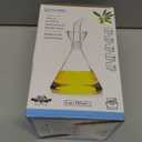 HAIZEEN 4 oz / 125 ml Glass All-Purpose Cruet, Glass Oil Decanter and Cruet (Cone-4 oz, Smooth surface)