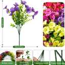 Fanfantoey 16 pcs Artificial Flowers for Outdoors, UV Resistant Fake Flowers Outside Decoration, Realistic Faux Silk Morning Glory Fake Plants for Planter Outside Decor (20, 5 Mixed)