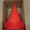 12/24/50pcs Soccer Cones, 7" Soccer Cones, Plastic Traffic Cones, Training Cones for Basketball Football Skating Drills Practice (Red)