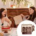 Books Read This Year Counter SignBook Counter Tracker, Wooden Hanging Library DecorBookish Gifts Accessories for Book Lovers,Bookworm, Bookclub, Stocking Stuffers