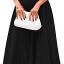 PRETTYGARDEN Spring Casual Dresses for Women 2026 Summer Business Work Midi Sleeveless A Line Pleated Cocktail Dress (Black, L)