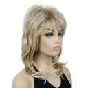 Lydell Long Soft Shaggy Layered Blonde Ombre Classic Cap Full Synthetic Wigs (15BT613)