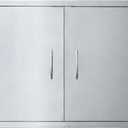 JIE JIN 30" W X 21" H Outdoor Kitchen Doors Double Doors Thickened 304 Brushed Stainless Steel BBQ Access Door BBQ Island Doors Outdoor Kitchen Accessories Door for Outdoor Kitchen BBQ Island