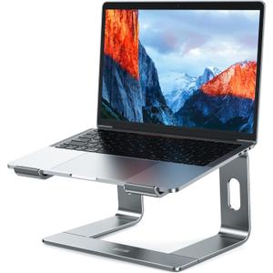 BESIGN LS03 Aluminum Laptop Stand, Ergonomic Detachable Computer Stand, Notebook Holder Compatible with Air, Pro, Dell, HP, Lenovo More 10-15.6" Laptops, Gray