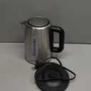 Amazon Basics Electric Stainless Steel Kettle for Tea and Coffee, BPA-Free, Fast Boiling, Auto Shut-Off, Boil-Dry Protection, 1.7 Liter, 1500W, Black and Silver (1.8 Quarts)