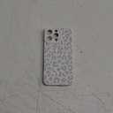 Case for iPhone 16 Pro Max [Compatible with MagSafe] Built in Magnetic Cute Girly Sleek Boho Aesthetic Style Design for Women Girls Gray Grey Animal Leopard Print Soft TPU Protective Shockproof White