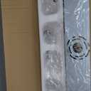 Bathroom Light Fixtures, 25" Brushed Gold Vanity Light, 4-Light Modern Wall Sconces with Square Clear Glass Shade, Vanity Lighting Fixtures Over Mirror, VL194-BG-4